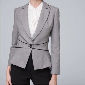▪️White House Black Market Comfort Stretch Houndstooth Blazer